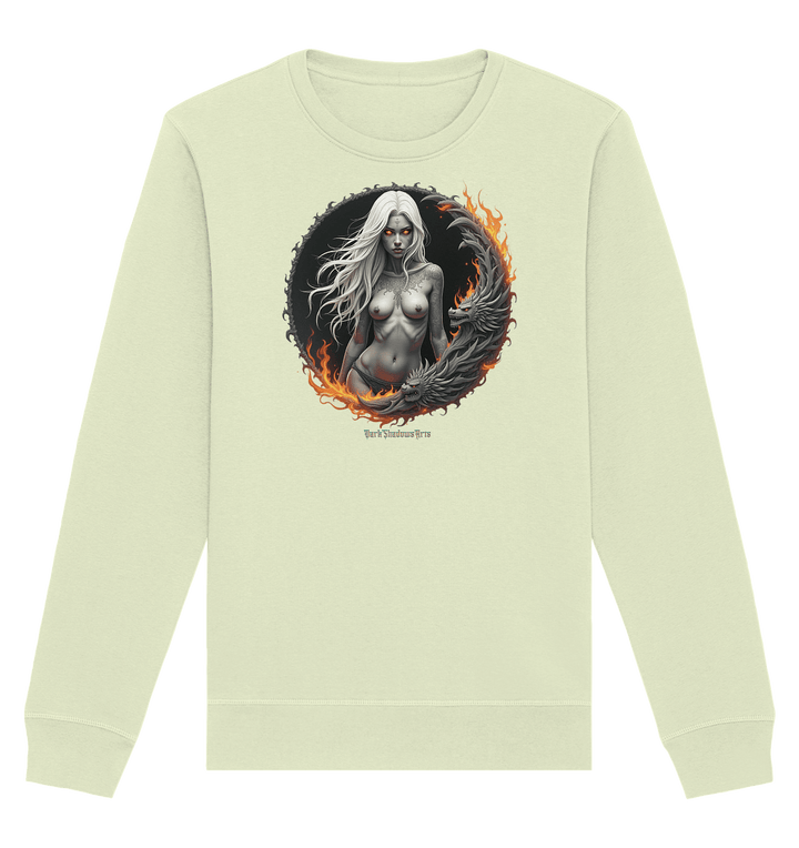 Geheimnisvolle Weiße – Die Herrscherin der Schattenwelt - Organic Basic Unisex Sweatshirt | Sweatshirts | Dark Shadows Arts