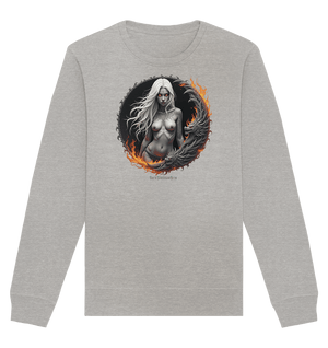 Geheimnisvolle Weiße – Die Herrscherin der Schattenwelt - Organic Basic Unisex Sweatshirt | Sweatshirts | Dark Shadows Arts