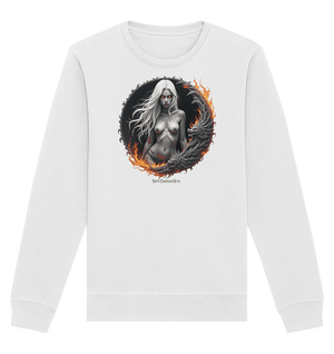 Geheimnisvolle Weiße – Die Herrscherin der Schattenwelt - Organic Basic Unisex Sweatshirt | Sweatshirts | Dark Shadows Arts