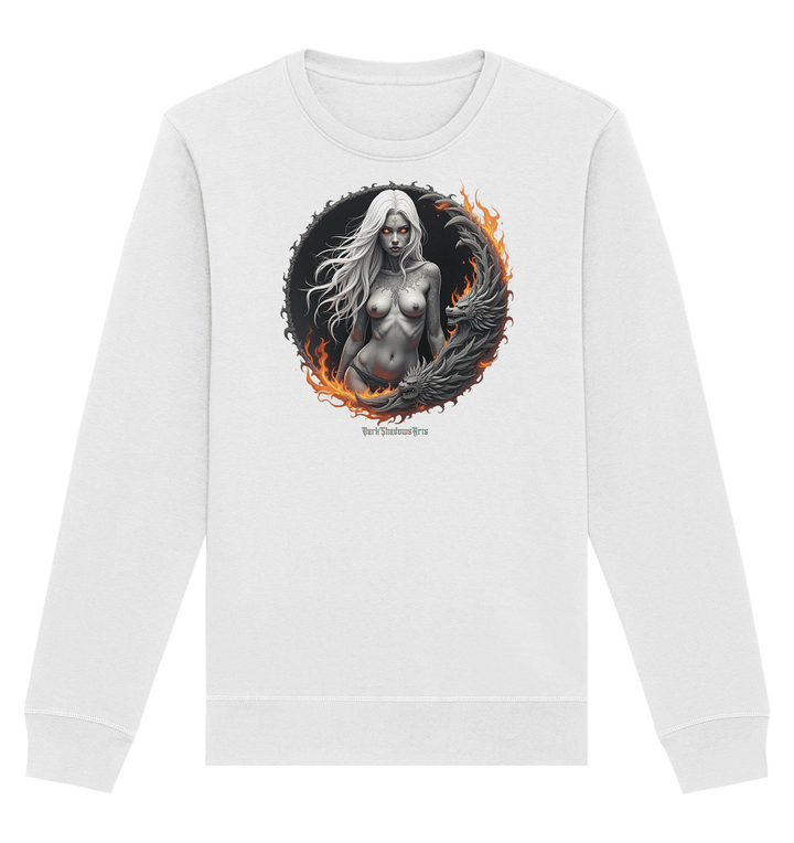 Geheimnisvolle Weiße – Die Herrscherin der Schattenwelt - Organic Basic Unisex Sweatshirt | Sweatshirts | Dark Shadows Arts
