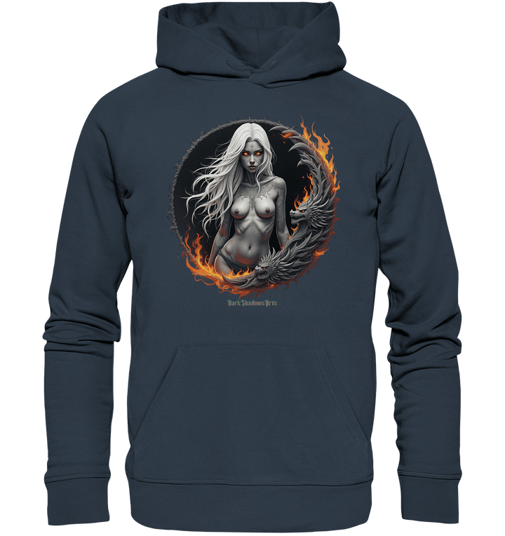 Geheimnisvolle Weiße – Die Herrscherin der Schattenwelt - Organic Hoodie | Hoodies | Dark Shadows Arts