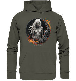 Geheimnisvolle Weiße – Die Herrscherin der Schattenwelt - Organic Hoodie | Hoodies | Dark Shadows Arts