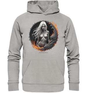 Geheimnisvolle Weiße – Die Herrscherin der Schattenwelt - Organic Hoodie | Hoodies | Dark Shadows Arts