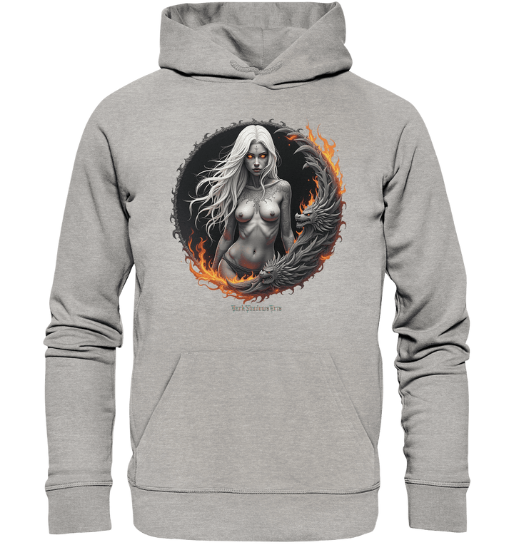 Geheimnisvolle Weiße – Die Herrscherin der Schattenwelt - Organic Hoodie | Hoodies | Dark Shadows Arts
