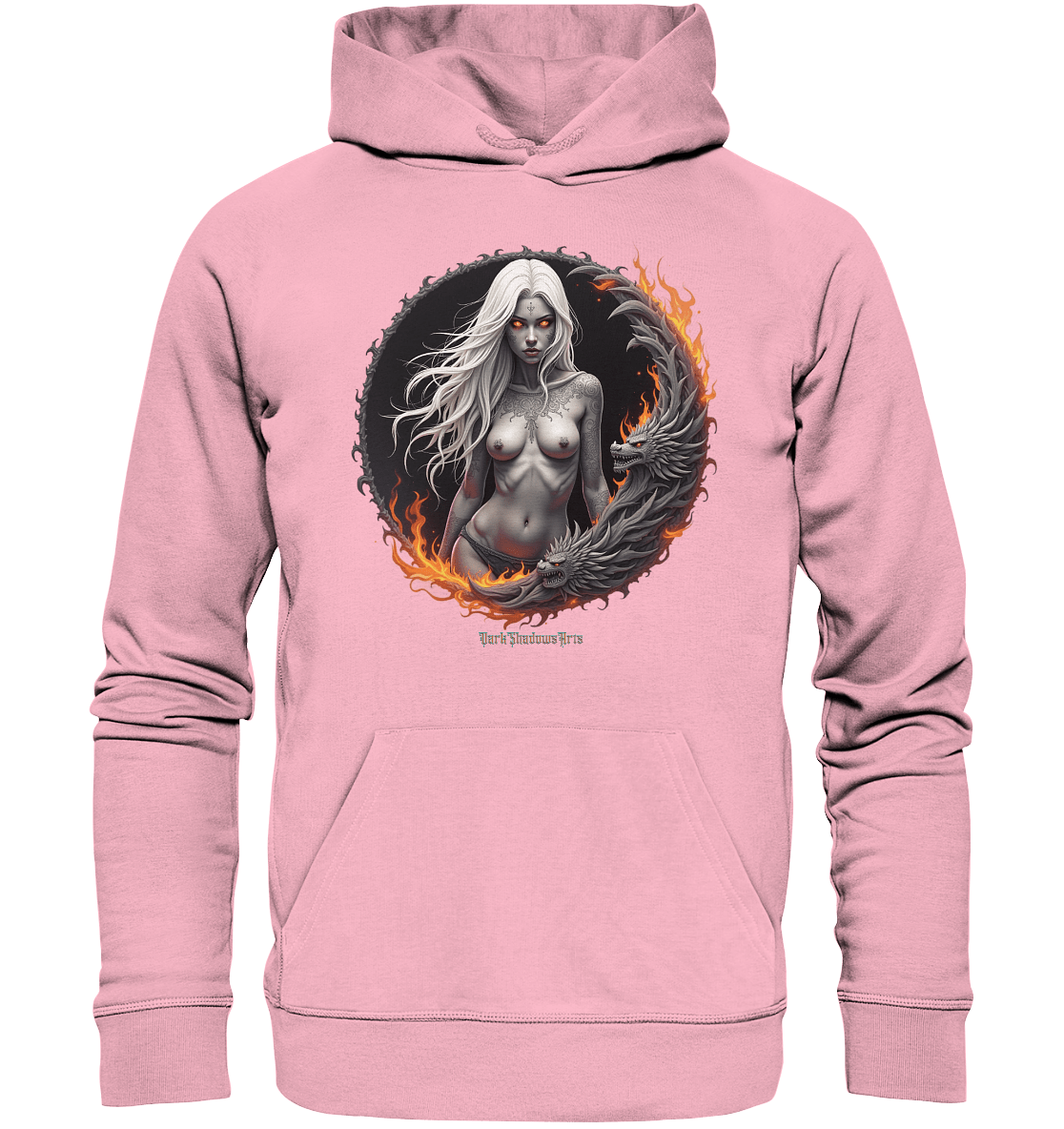 Geheimnisvolle Weiße – Die Herrscherin der Schattenwelt - Organic Hoodie | Hoodies | Dark Shadows Arts