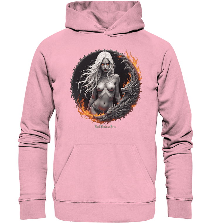 Geheimnisvolle Weiße – Die Herrscherin der Schattenwelt - Organic Hoodie | Hoodies | Dark Shadows Arts