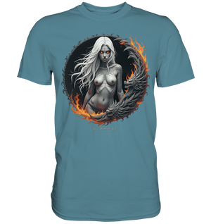 Geheimnisvolle Weiße – Die Herrscherin der Schattenwelt - Premium Shirt | Unisex - Shirts | Dark Shadows Arts