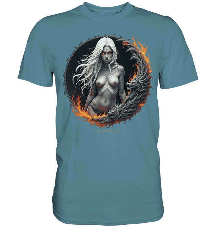 Geheimnisvolle Weiße – Die Herrscherin der Schattenwelt - Premium Shirt | Unisex - Shirts | Dark Shadows Arts