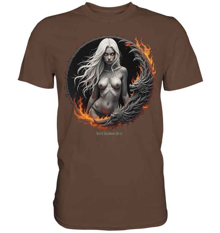 Geheimnisvolle Weiße – Die Herrscherin der Schattenwelt - Premium Shirt | Unisex - Shirts | Dark Shadows Arts
