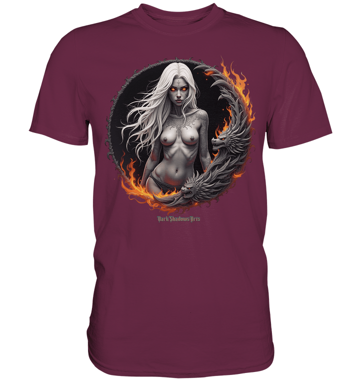 Geheimnisvolle Weiße – Die Herrscherin der Schattenwelt - Premium Shirt | Unisex - Shirts | Dark Shadows Arts