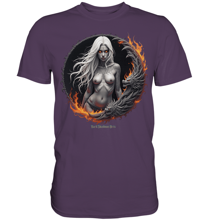Geheimnisvolle Weiße – Die Herrscherin der Schattenwelt - Premium Shirt | Unisex - Shirts | Dark Shadows Arts
