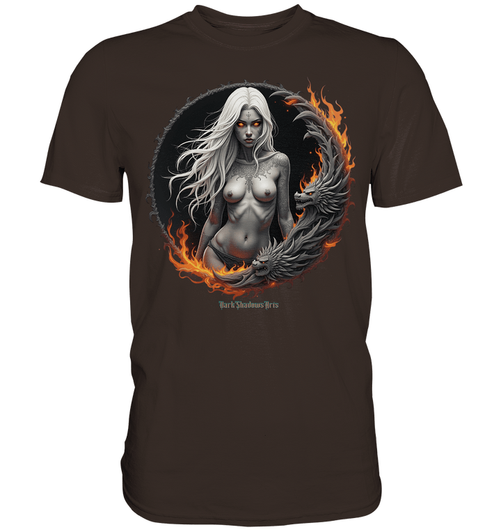 Geheimnisvolle Weiße – Die Herrscherin der Schattenwelt - Premium Shirt | Unisex - Shirts | Dark Shadows Arts