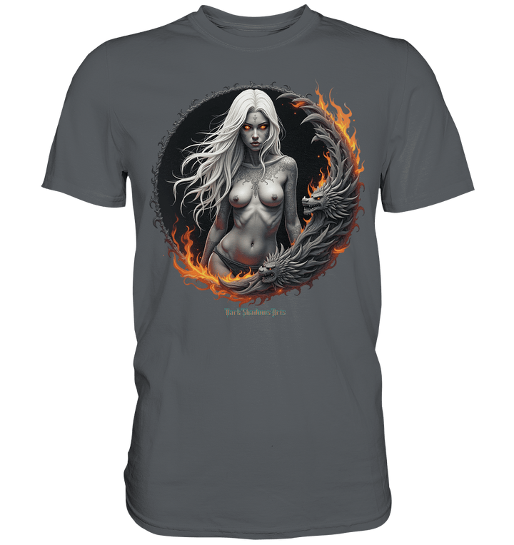 Geheimnisvolle Weiße – Die Herrscherin der Schattenwelt - Premium Shirt | Unisex - Shirts | Dark Shadows Arts