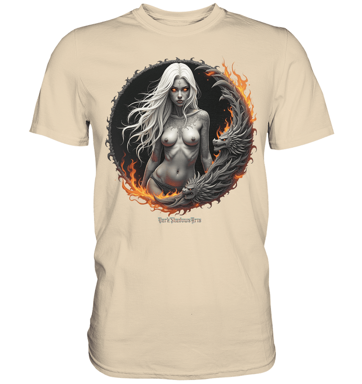 Geheimnisvolle Weiße – Die Herrscherin der Schattenwelt - Premium Shirt | Unisex - Shirts | Dark Shadows Arts