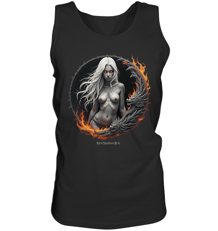 Geheimnisvolle Weiße – Die Herrscherin der Schattenwelt - Relaxed Tank Top | Tank - Tops | Dark Shadows Arts