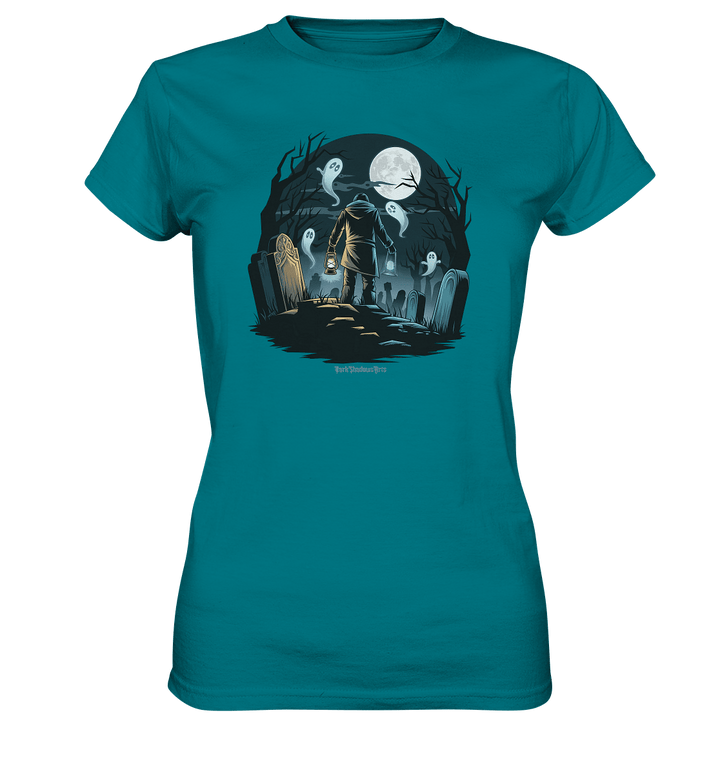 Geisterhafte Nacht – Wächter des Friedhofs - Ladies Premium Shirt | Lady - Shirts | Dark Shadows Arts