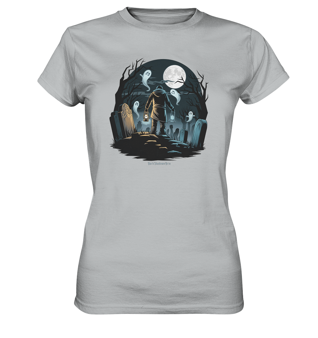 Geisterhafte Nacht – Wächter des Friedhofs - Ladies Premium Shirt | Lady - Shirts | Dark Shadows Arts