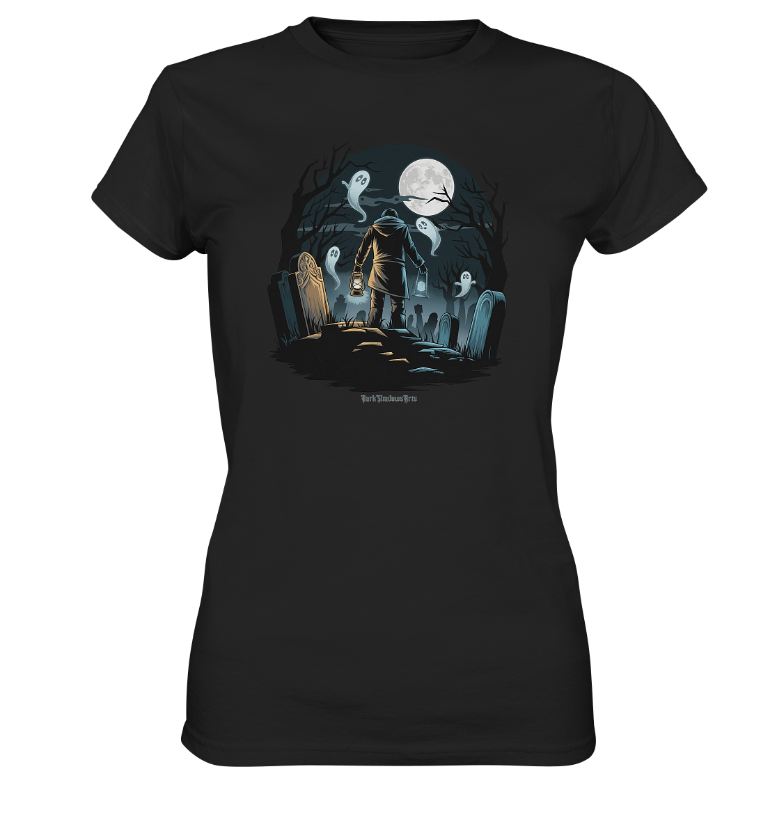 Geisterhafte Nacht – Wächter des Friedhofs - Ladies Premium Shirt | Lady - Shirts | Dark Shadows Arts