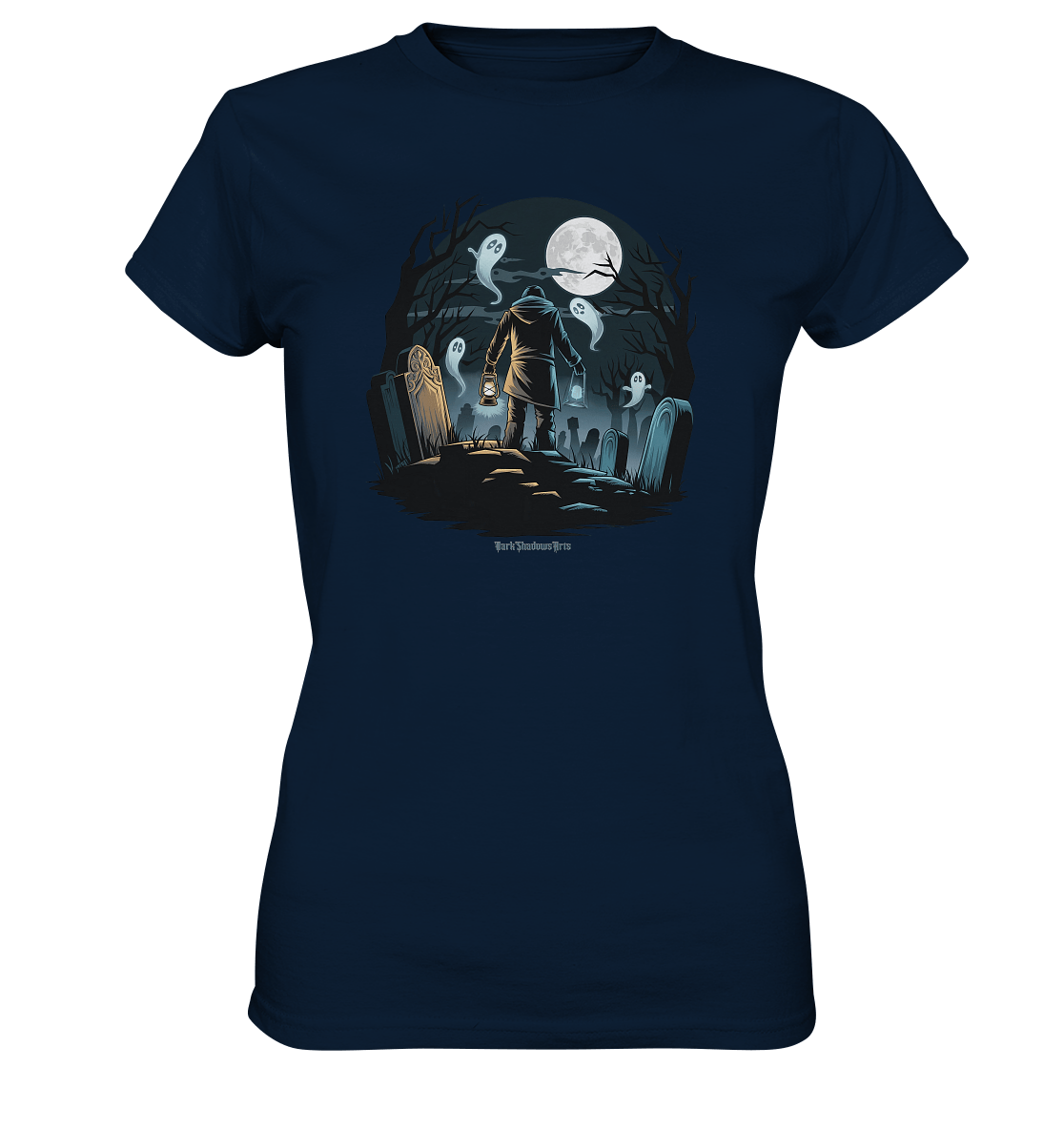 Geisterhafte Nacht – Wächter des Friedhofs - Ladies Premium Shirt | Lady - Shirts | Dark Shadows Arts
