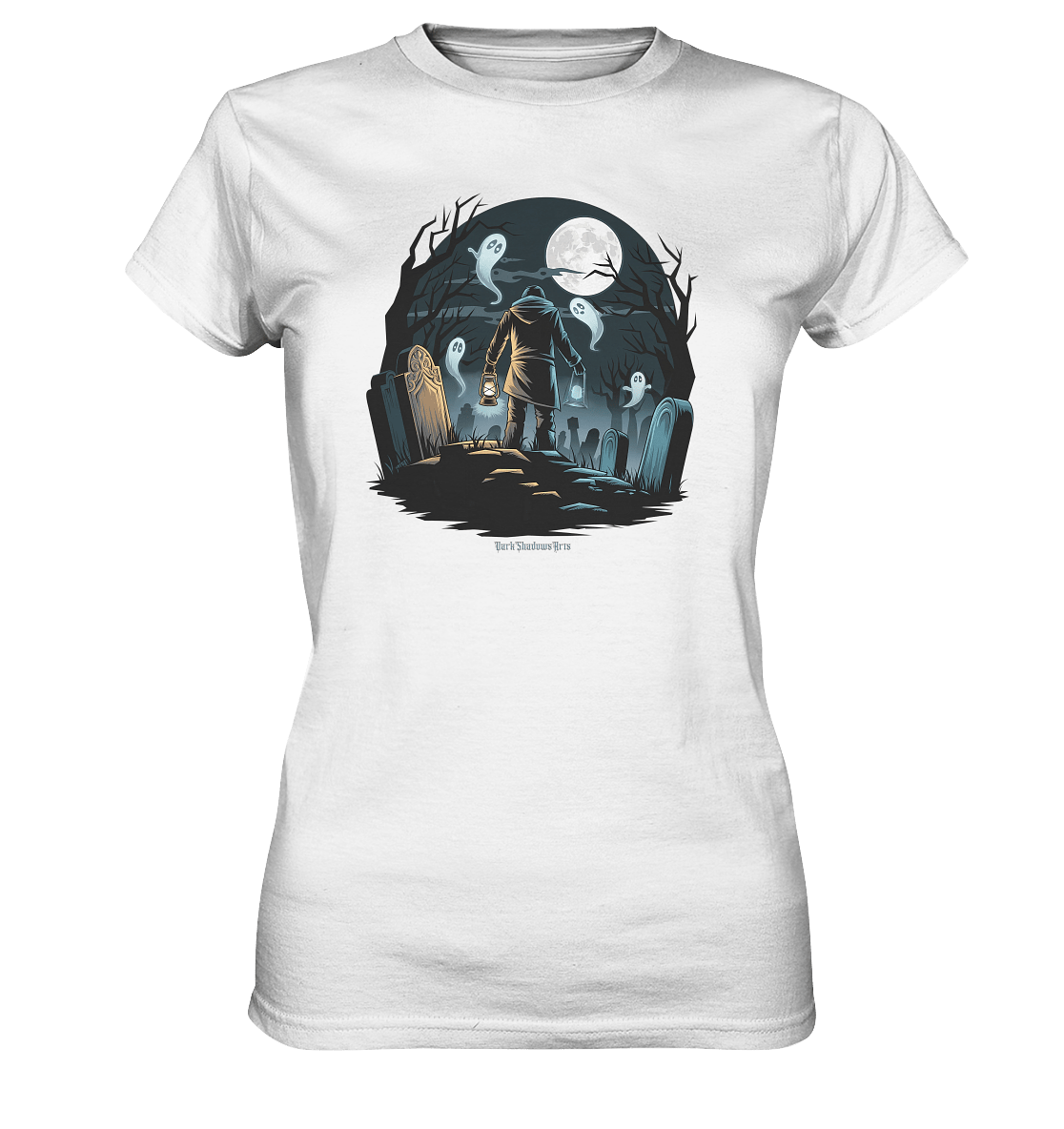 Geisterhafte Nacht – Wächter des Friedhofs - Ladies Premium Shirt | Lady - Shirts | Dark Shadows Arts