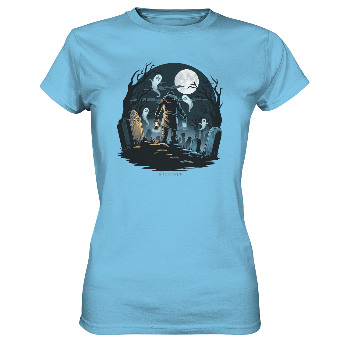 Geisterhafte Nacht – Wächter des Friedhofs - Ladies Premium Shirt | Lady - Shirts | Dark Shadows Arts