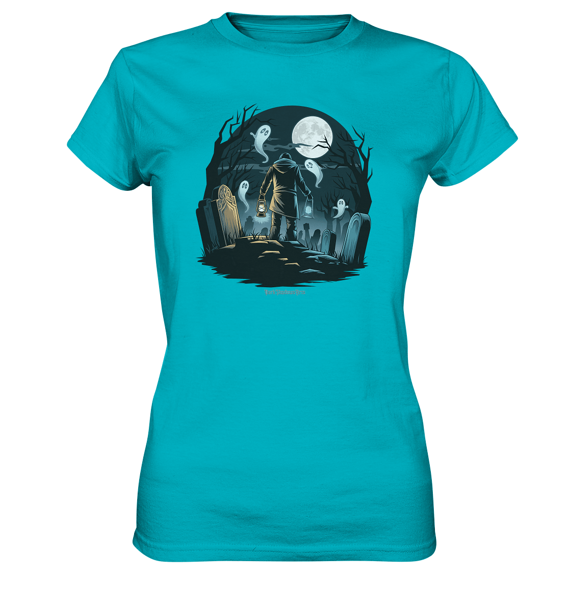 Geisterhafte Nacht – Wächter des Friedhofs - Ladies Premium Shirt | Lady - Shirts | Dark Shadows Arts
