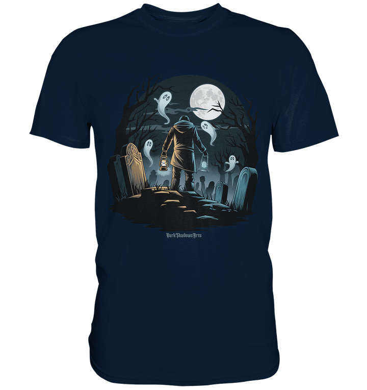 Geisterhafte Nacht – Wächter des Friedhofs - Premium Shirt | Unisex - Shirts | Dark Shadows Arts