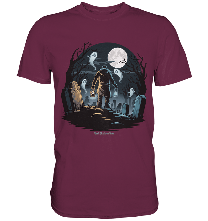 Geisterhafte Nacht – Wächter des Friedhofs - Premium Shirt | Unisex - Shirts | Dark Shadows Arts