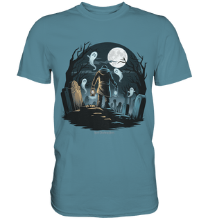 Geisterhafte Nacht – Wächter des Friedhofs - Premium Shirt | Unisex - Shirts | Dark Shadows Arts