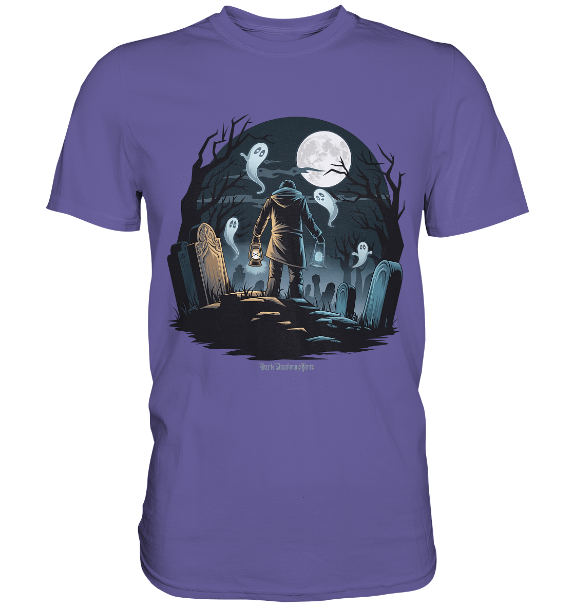 Geisterhafte Nacht – Wächter des Friedhofs - Premium Shirt | Unisex - Shirts | Dark Shadows Arts