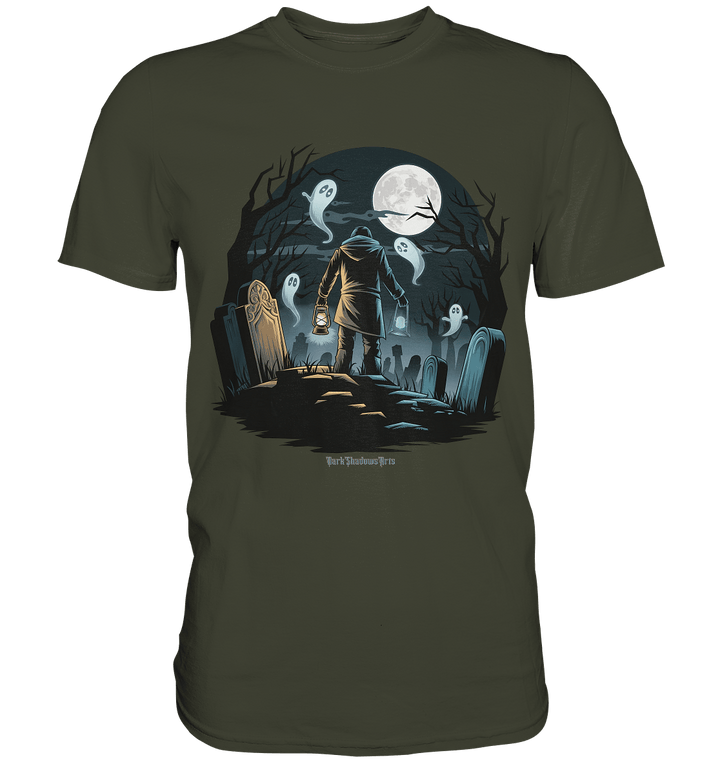 Geisterhafte Nacht – Wächter des Friedhofs - Premium Shirt | Unisex - Shirts | Dark Shadows Arts