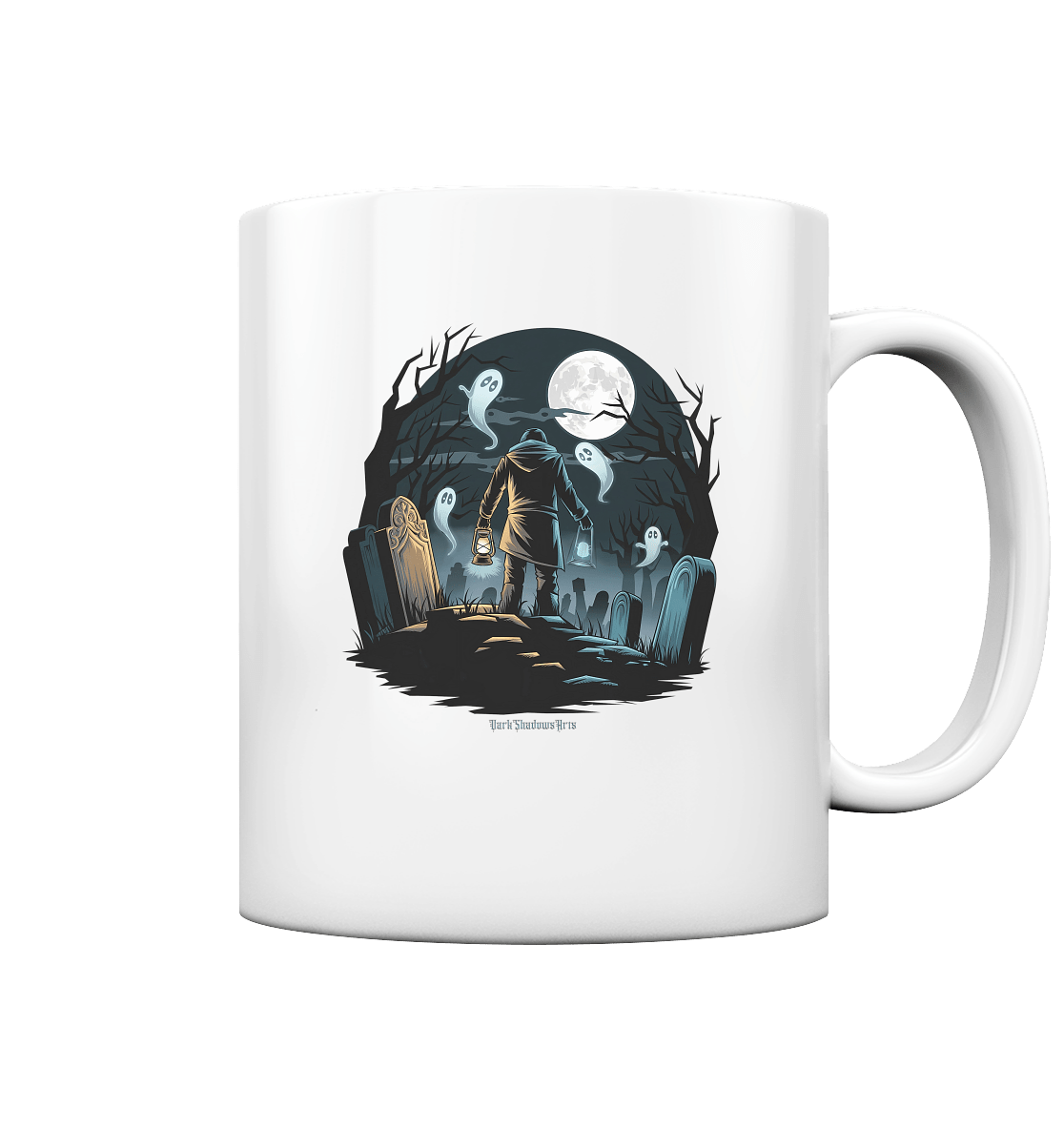 Geisterhafte Nacht – Wächter des Friedhofs - Tasse glossy | Trinkgefäße | Dark Shadows Arts