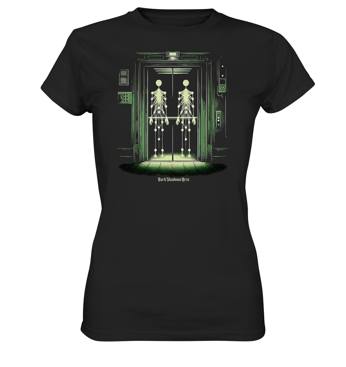 Geisterjagd im alten Aufzug Kinect Spuk - Ladies Premium Shirt | Lady - Shirts | Dark Shadows Arts
