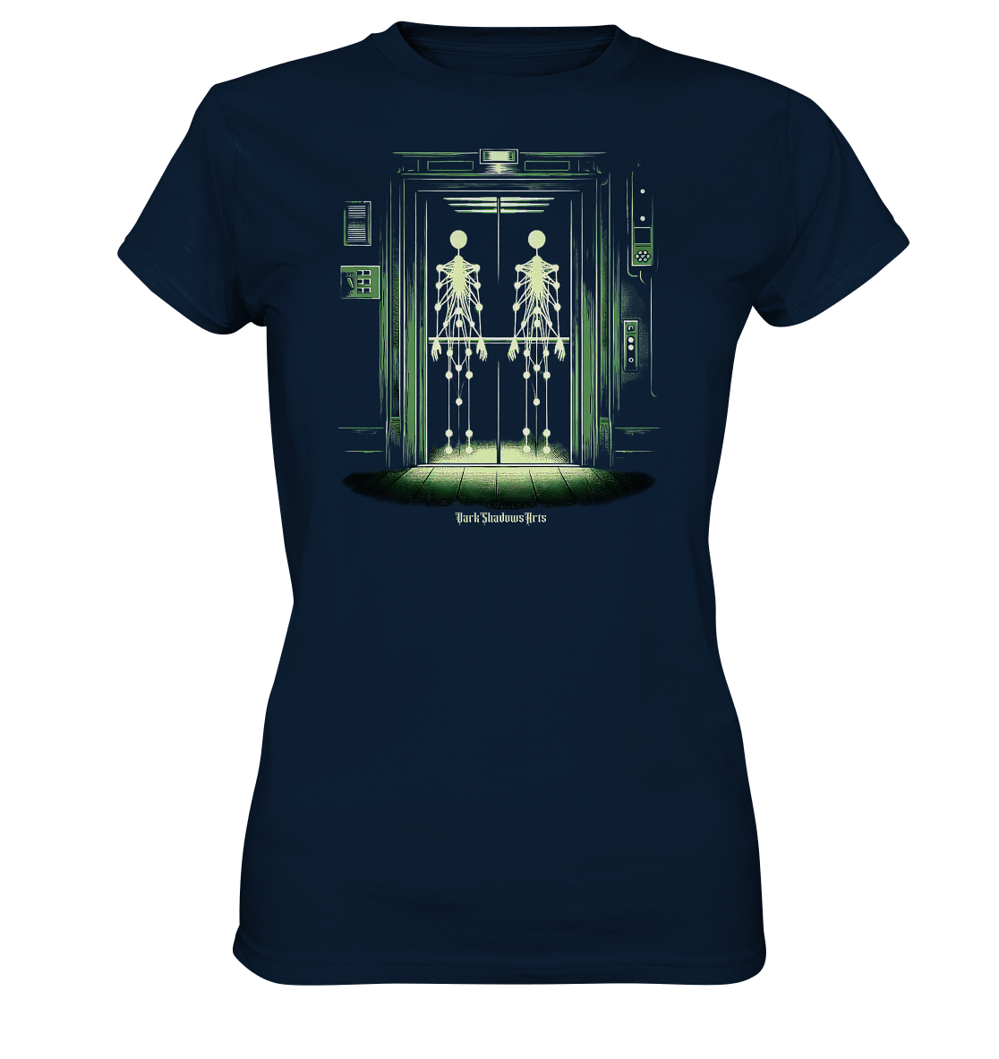 Geisterjagd im alten Aufzug Kinect Spuk - Ladies Premium Shirt | Lady - Shirts | Dark Shadows Arts