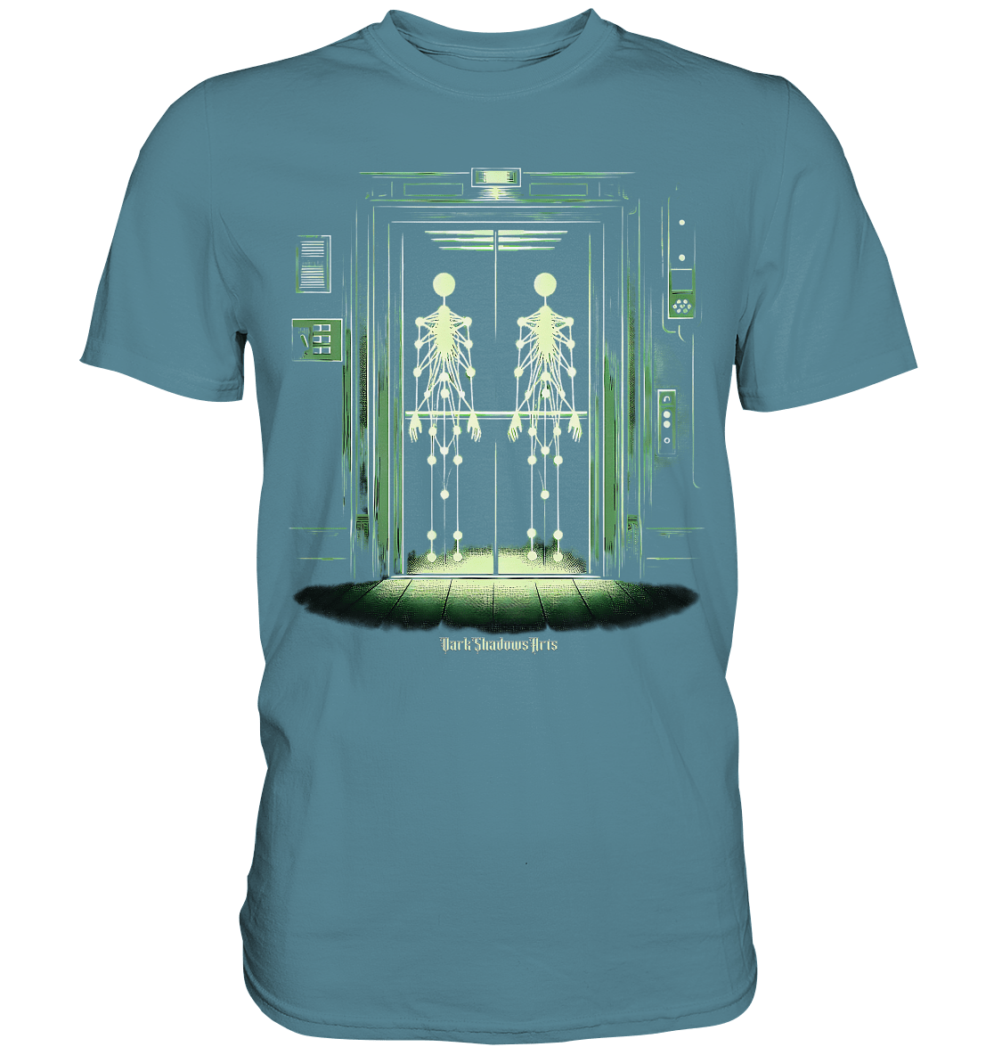 Geisterjagd im alten Aufzug Kinect Spuk - Premium Shirt | Unisex - Shirts | Dark Shadows Arts