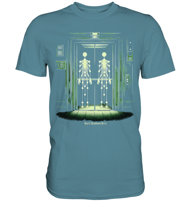 Geisterjagd im alten Aufzug Kinect Spuk - Premium Shirt | Unisex - Shirts | Dark Shadows Arts