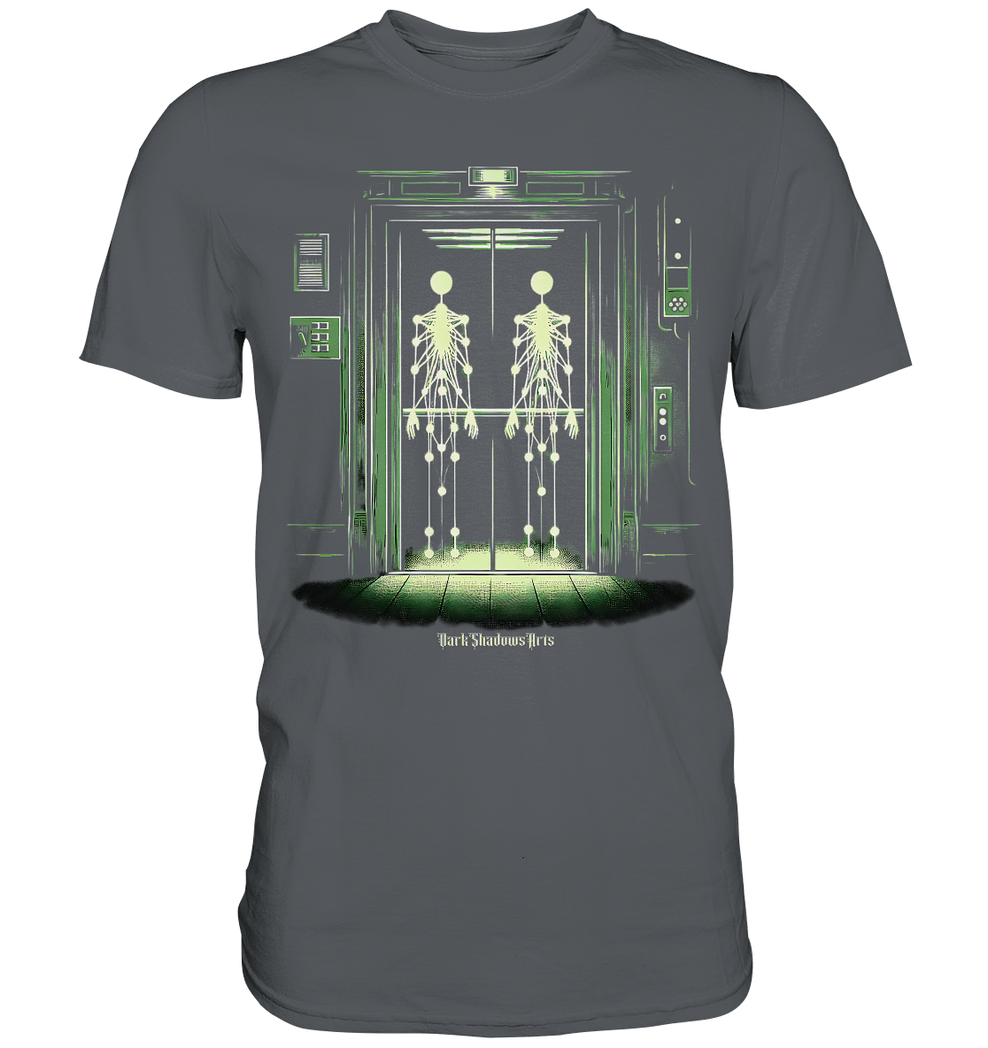 Geisterjagd im alten Aufzug Kinect Spuk - Premium Shirt | Unisex - Shirts | Dark Shadows Arts