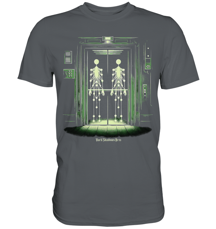 Geisterjagd im alten Aufzug Kinect Spuk - Premium Shirt | Unisex - Shirts | Dark Shadows Arts