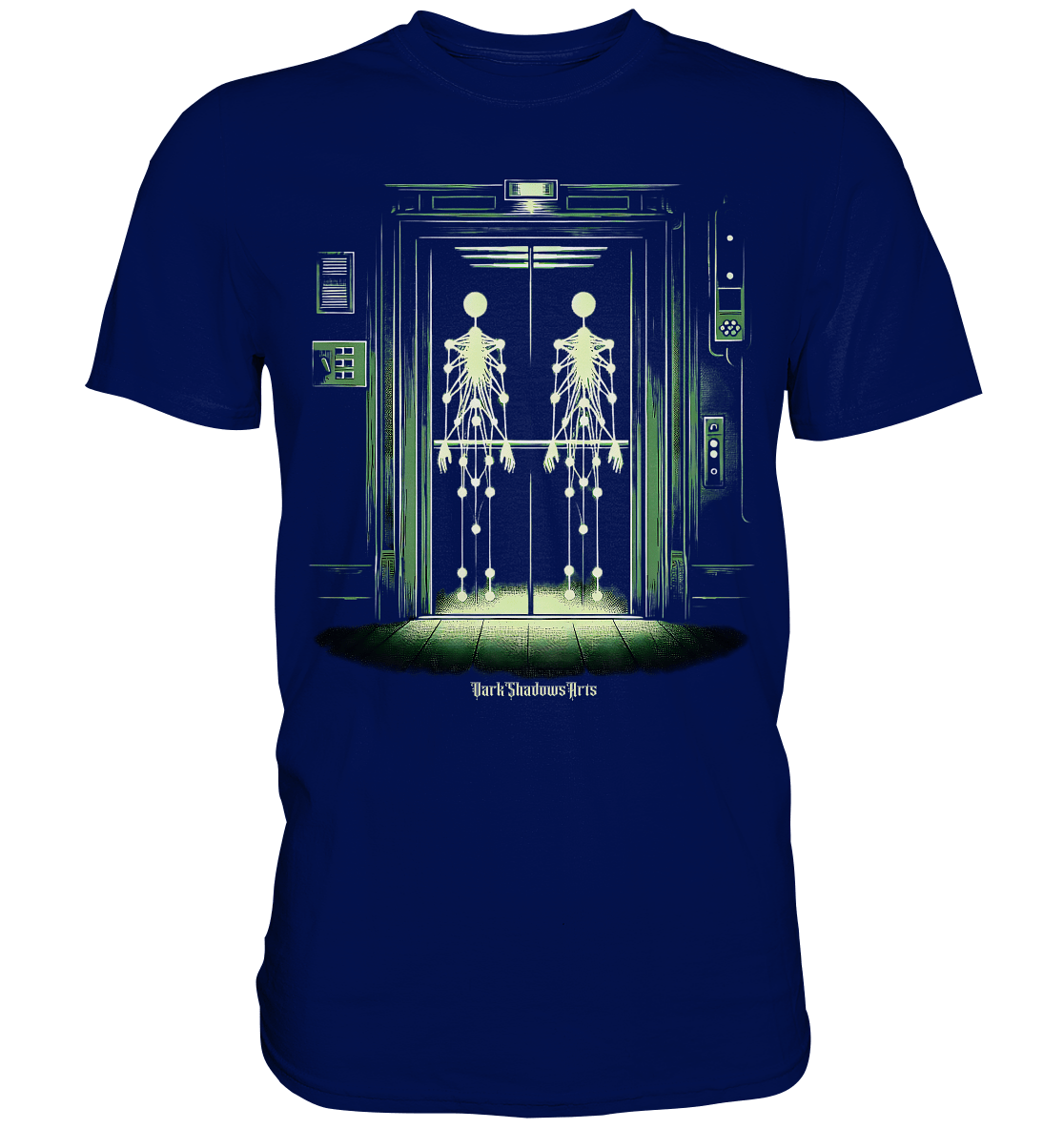 Geisterjagd im alten Aufzug Kinect Spuk - Premium Shirt | Unisex - Shirts | Dark Shadows Arts