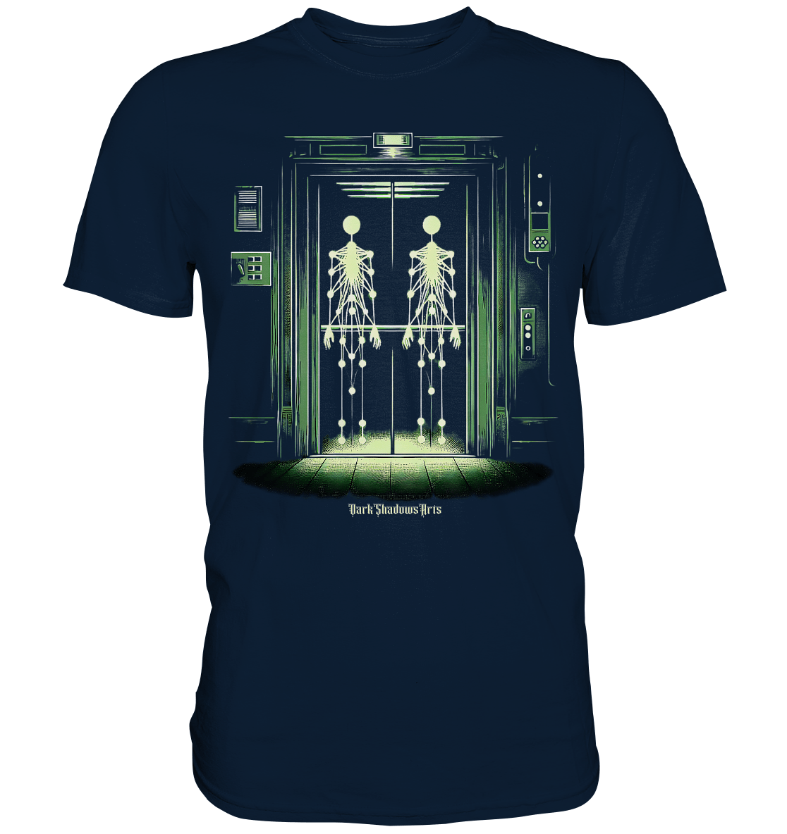 Geisterjagd im alten Aufzug Kinect Spuk - Premium Shirt | Unisex - Shirts | Dark Shadows Arts