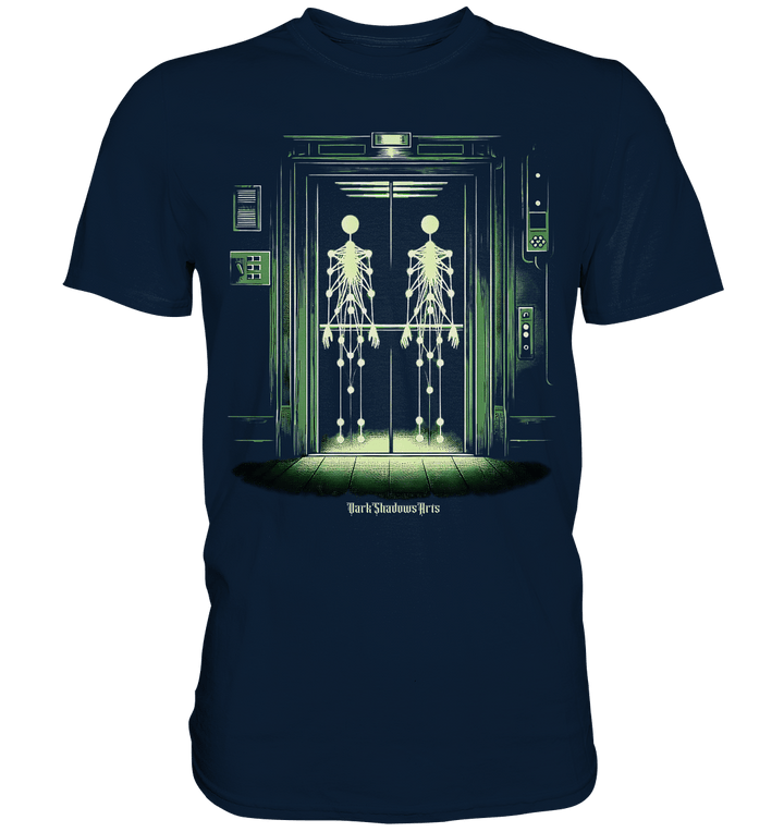 Geisterjagd im alten Aufzug Kinect Spuk - Premium Shirt | Unisex - Shirts | Dark Shadows Arts