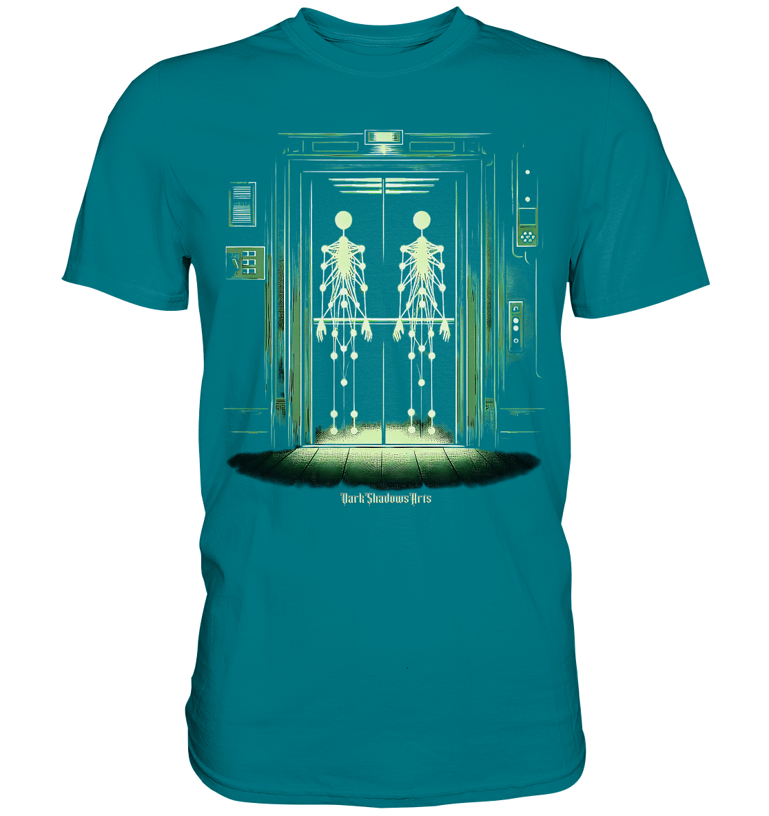 Geisterjagd im alten Aufzug Kinect Spuk - Premium Shirt | Unisex - Shirts | Dark Shadows Arts