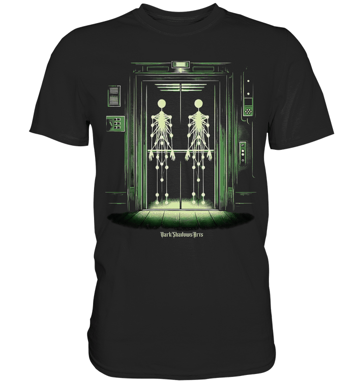 Geisterjagd im alten Aufzug Kinect Spuk - Premium Shirt | Unisex - Shirts | Dark Shadows Arts