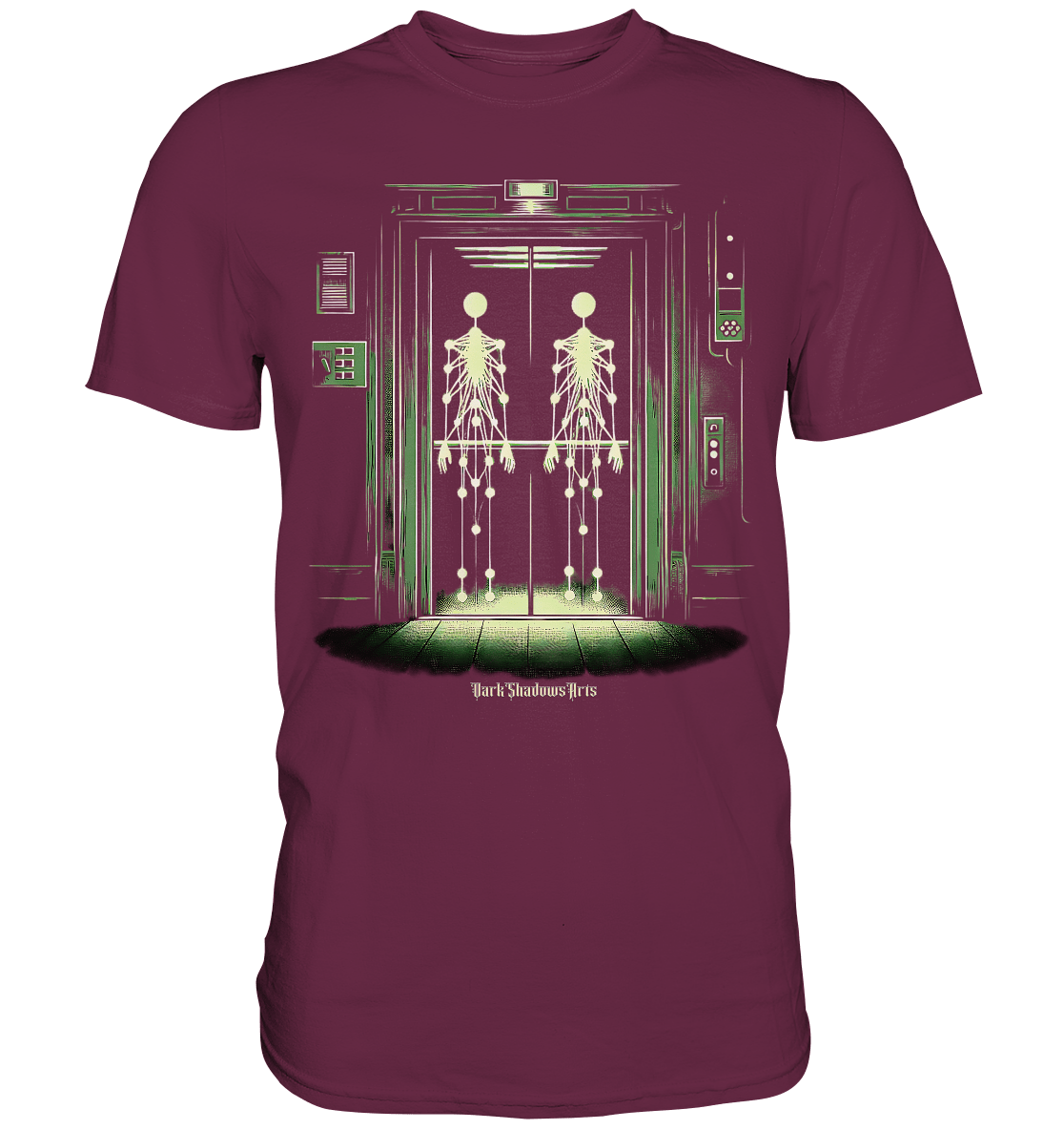 Geisterjagd im alten Aufzug Kinect Spuk - Premium Shirt | Unisex - Shirts | Dark Shadows Arts