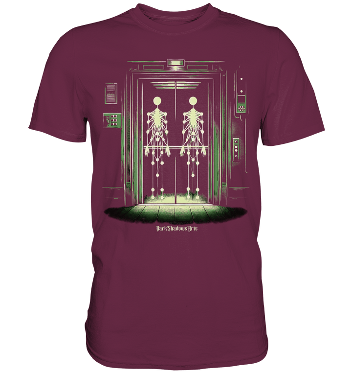 Geisterjagd im alten Aufzug Kinect Spuk - Premium Shirt | Unisex - Shirts | Dark Shadows Arts