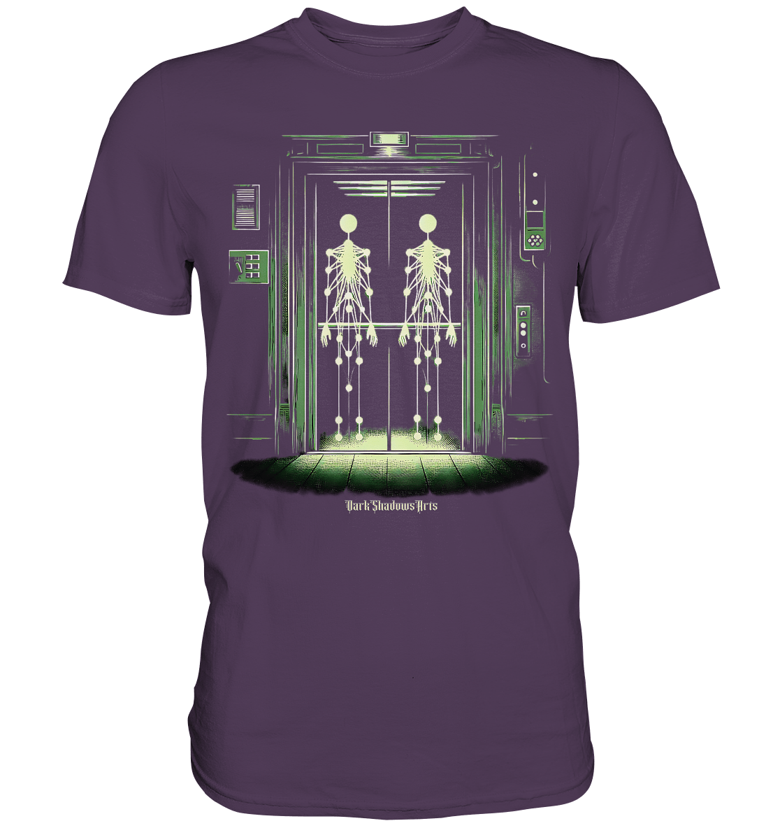 Geisterjagd im alten Aufzug Kinect Spuk - Premium Shirt | Unisex - Shirts | Dark Shadows Arts