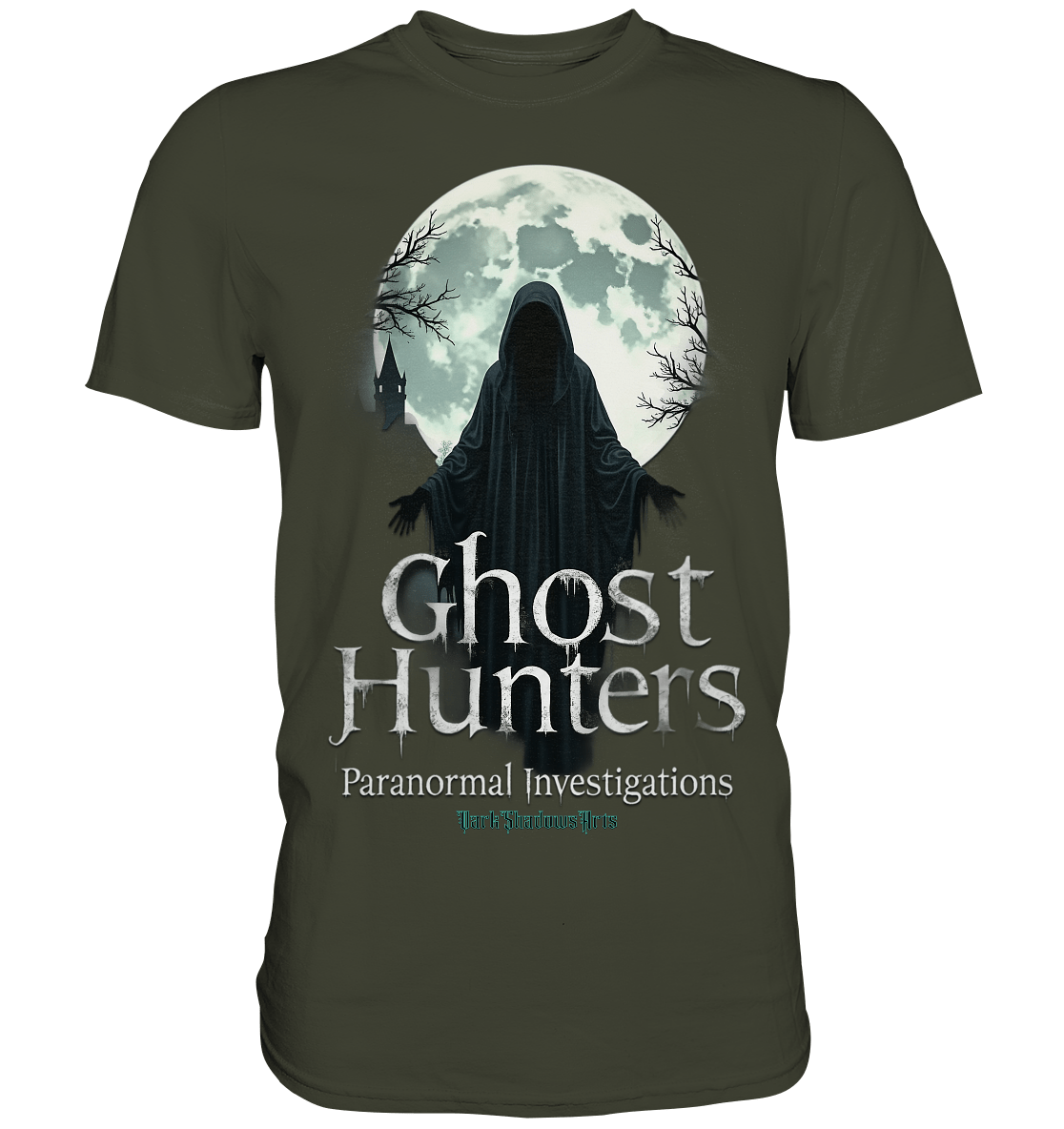 Ghost Hunters - Moonlit Pursuit - Premium Shirt | Unisex - Shirts | Dark Shadows Arts