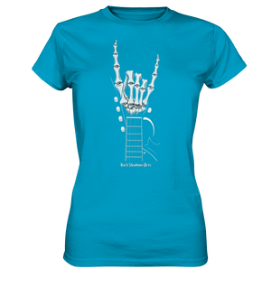 Gitarre mit Skelettfingern - Konzertzeichen - Ladies Premium Shirt | Lady - Shirts | Dark Shadows Arts
