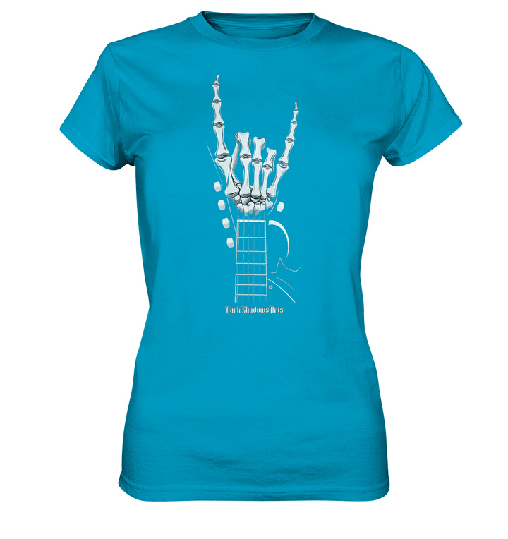 Gitarre mit Skelettfingern - Konzertzeichen - Ladies Premium Shirt | Lady - Shirts | Dark Shadows Arts