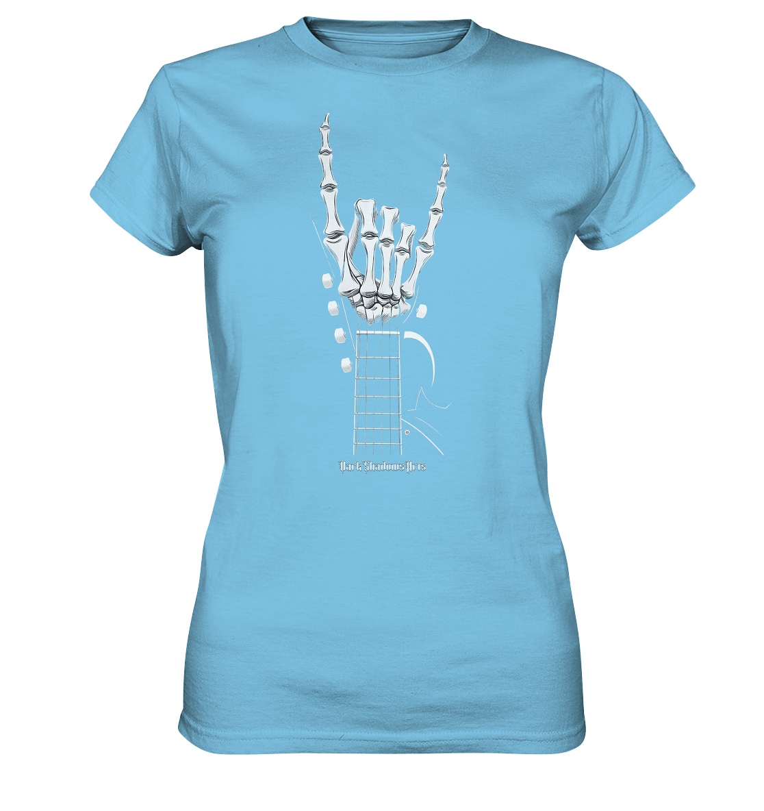 Gitarre mit Skelettfingern - Konzertzeichen - Ladies Premium Shirt | Lady - Shirts | Dark Shadows Arts